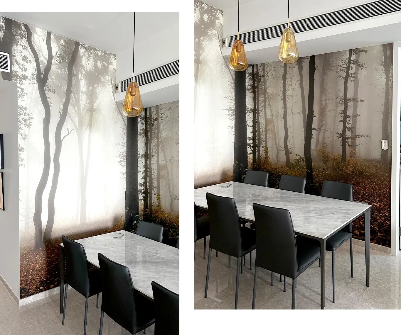 Enchanted Forest Dining Room Wallpaper Transformation